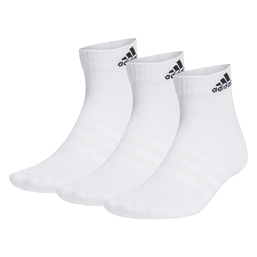 Imagen 0 de 4 de Medias adidas Tobilleras Acolchadas Sportswear 3 Pares-BLANCO