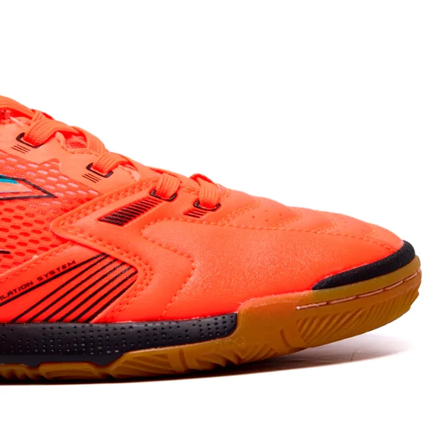 Imagen 4 de 6 de Botines Joma Liga 5 In-NARANJA FLUOR/VERDE AGUA/NEGRO