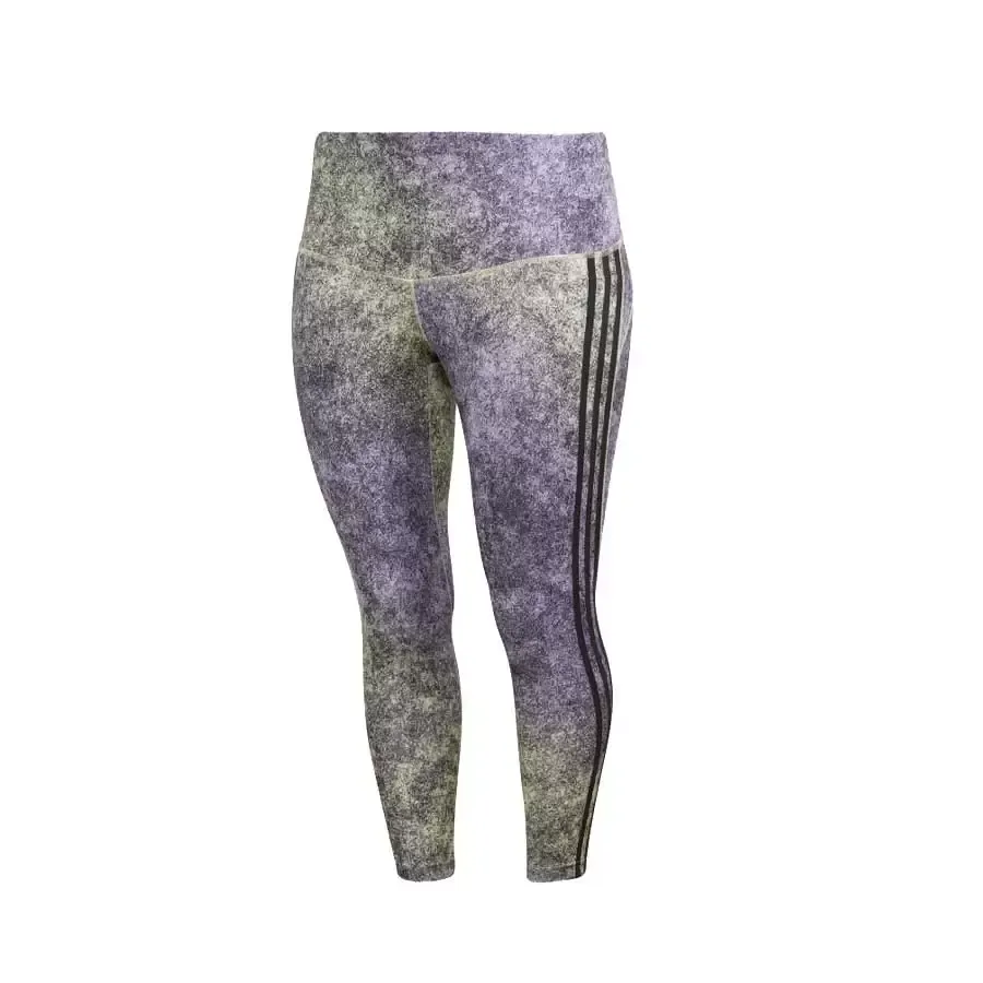 Imagen 2 de 4 de Calza adidas 7/8 Tiro Alto-VIOLETA/NEGRO