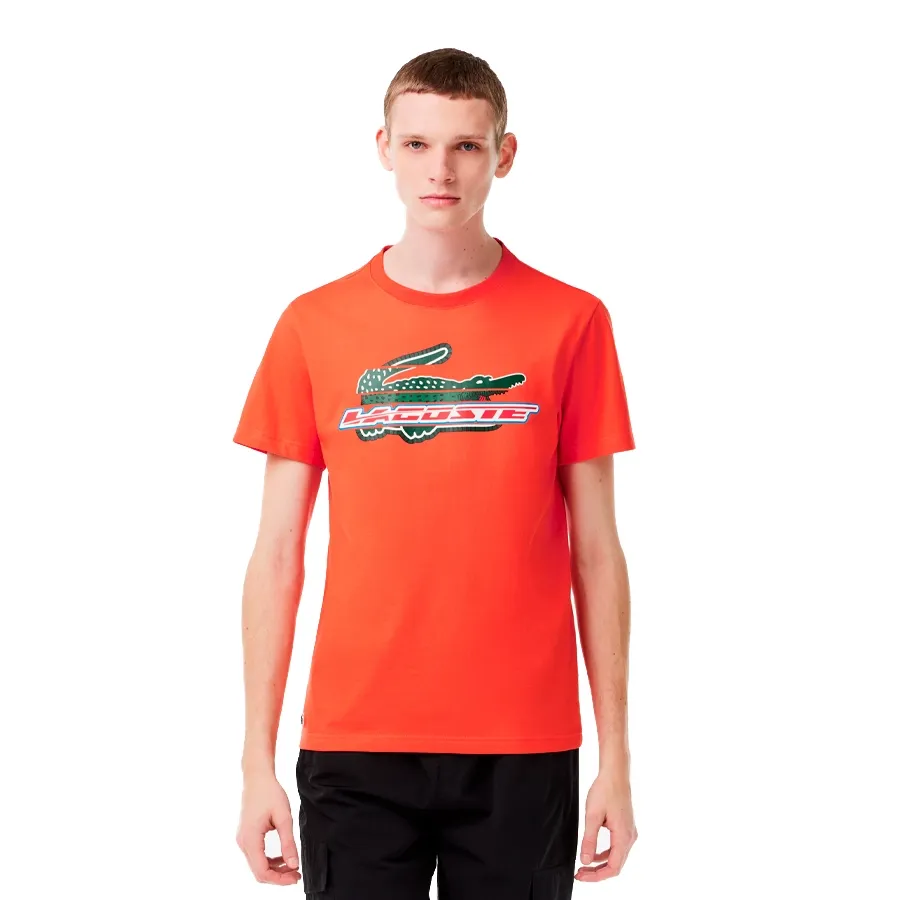 Imagen 1 de 5 de Remera Lacoste -NARANJA/VERDE/ROJO