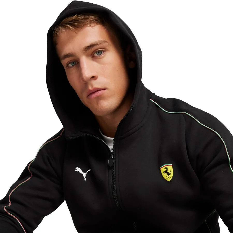 Imagen 4 de 6 de Campera Puma Ferrari Motorsport Race-NEGRO/BLANCO