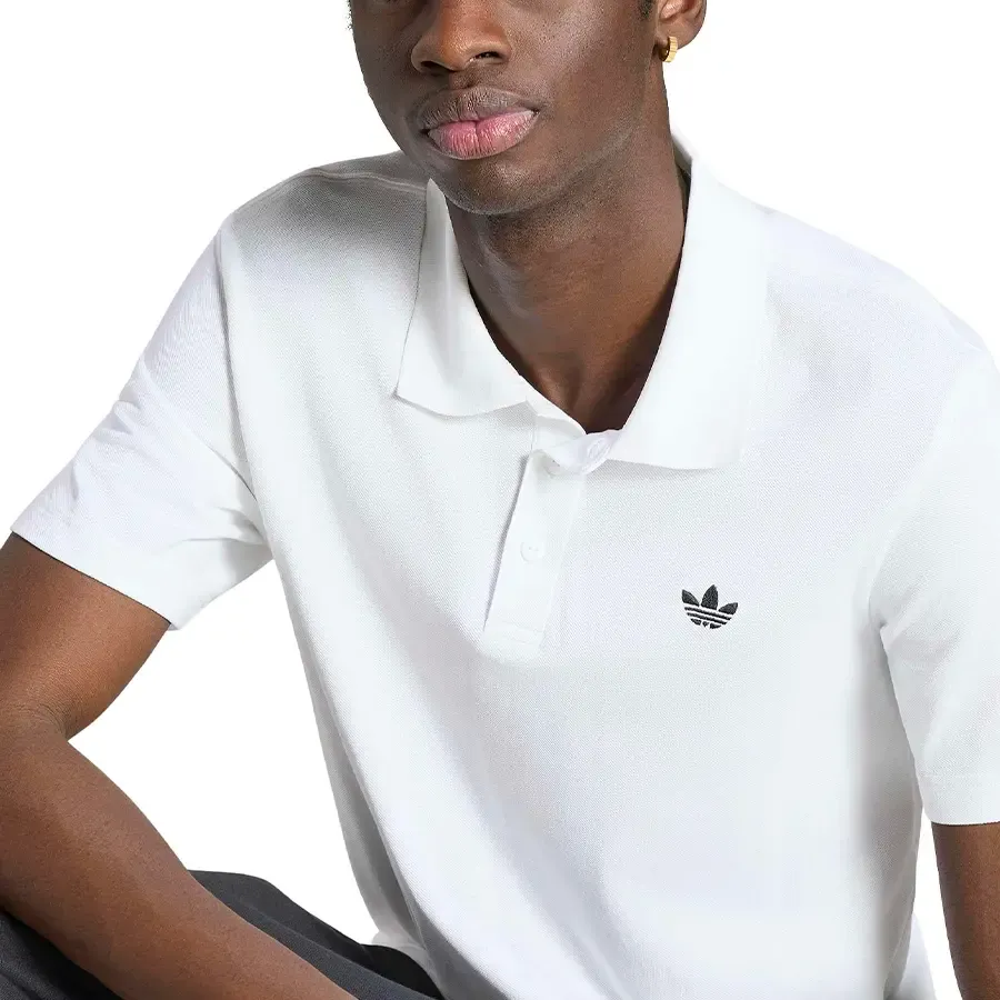 Imagen 3 de 4 de Polo adidas originals Trifolio Essentials-BLANCO