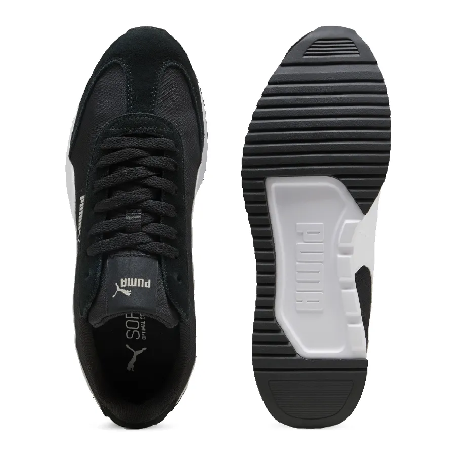 Imagen 3 de 6 de Zapatillas Puma R78 Wind MU-NEGRO/BLANCO