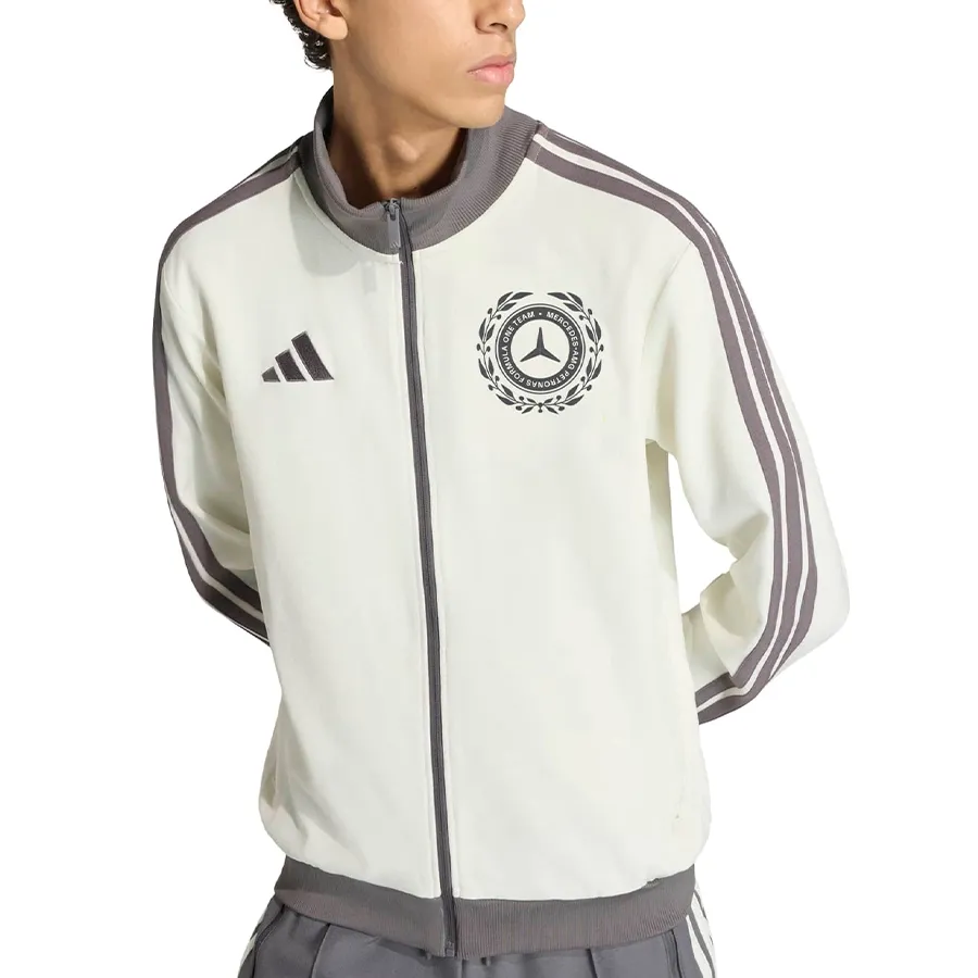 Imagen 3 de 5 de Campera adidas Mercedes-AMG Petronas-BLANCO/GRIS