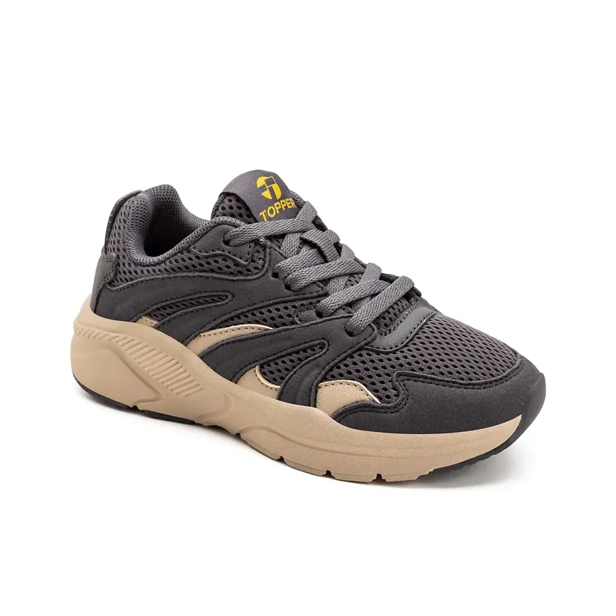 Imagen 1 de 5 de Zapatillas Topper Akron Kids-GRIS/BEIGE