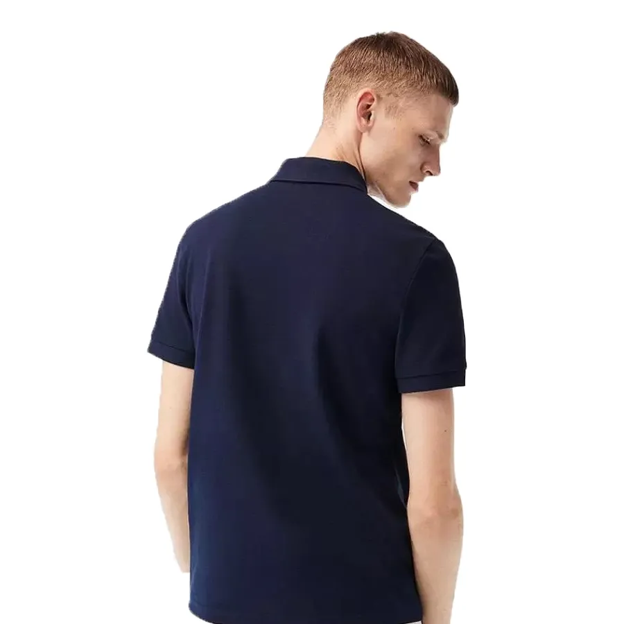 Imagen 2 de 6 de Remera Lacoste Chemise Col Bord-MARINO