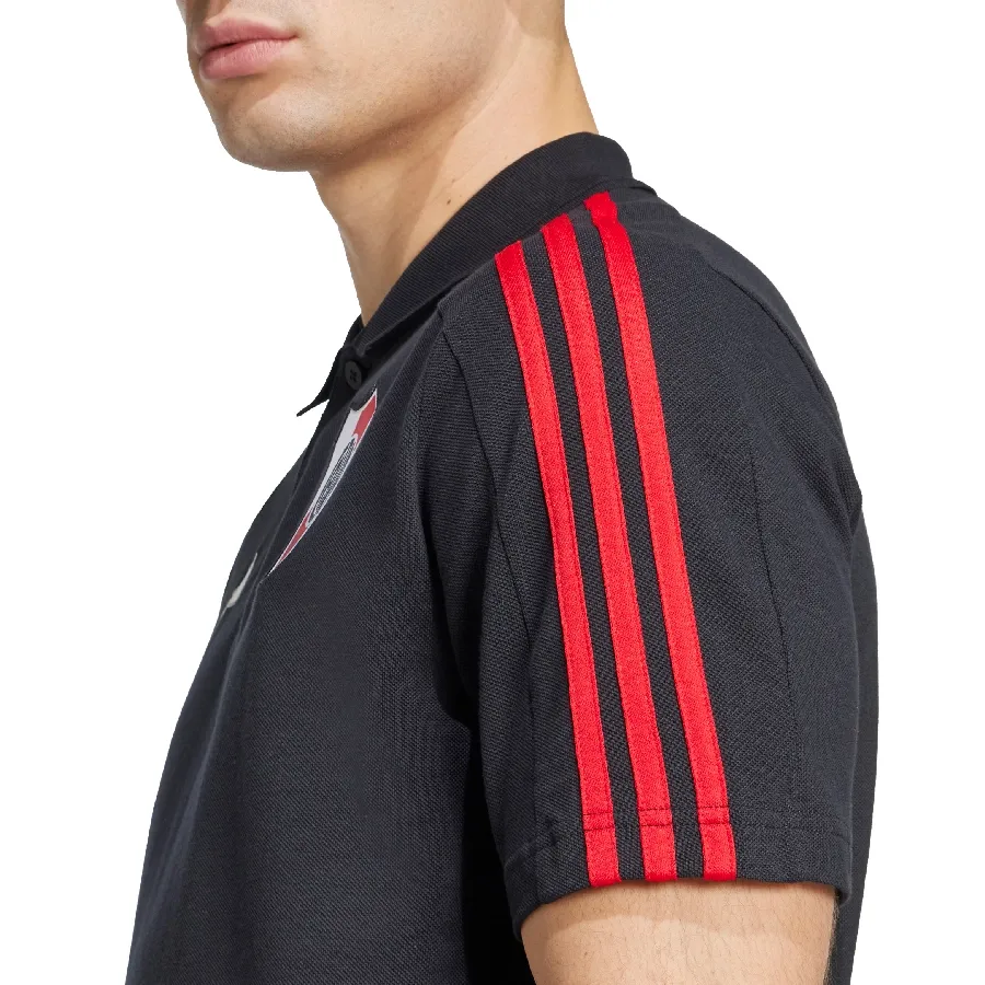 Imagen 5 de 6 de Remera adidas River Plate ADN Polo-NEGRO/ROJO