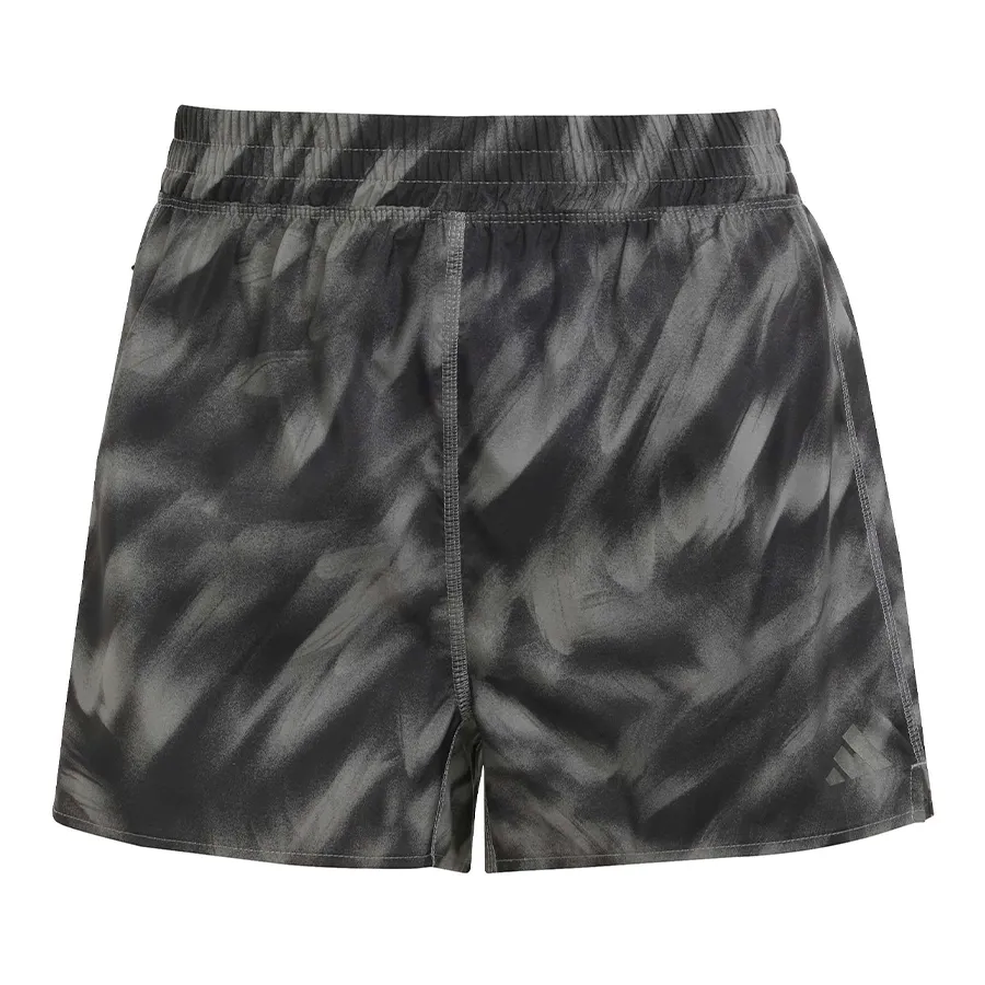 Imagen 2 de 5 de Shorts adidas Own The Run Allover Print-GRIS/NEGRO
