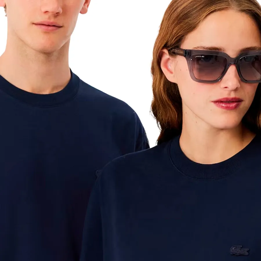 Imagen 3 de 5 de Remera Lacoste Tee Oversize-MARINO
