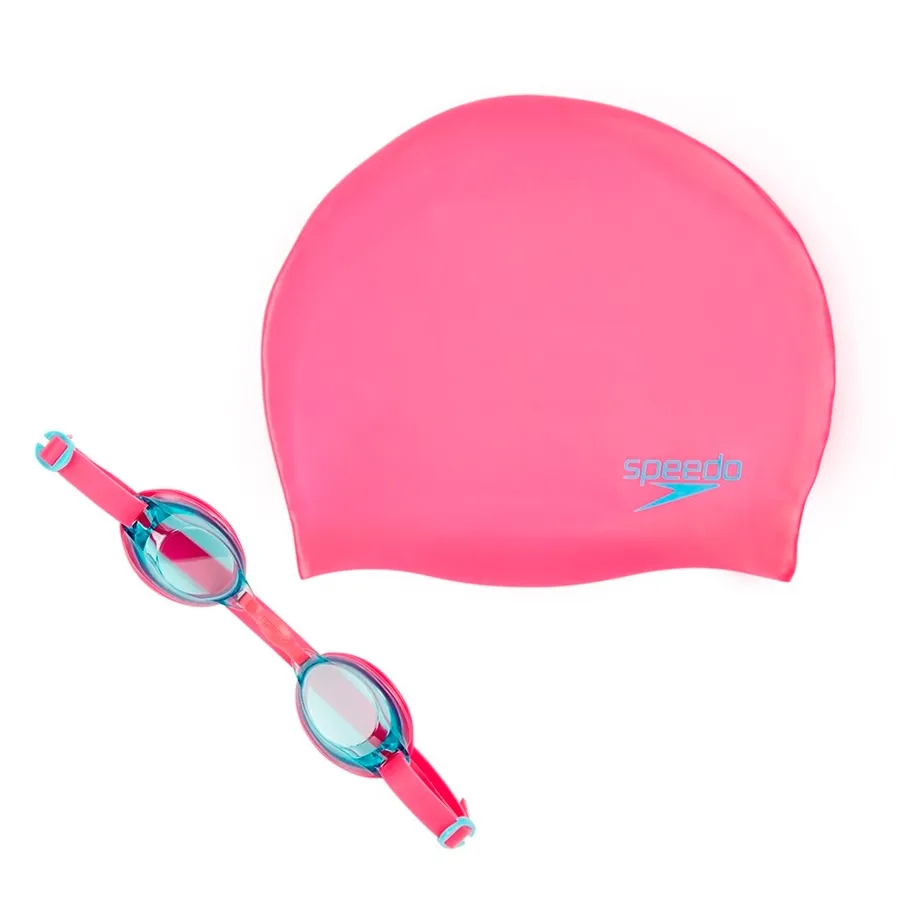 Imagen 0 de 1 de Antiparra + Gorro Jet Junior Speedo-ROSA/AZUL