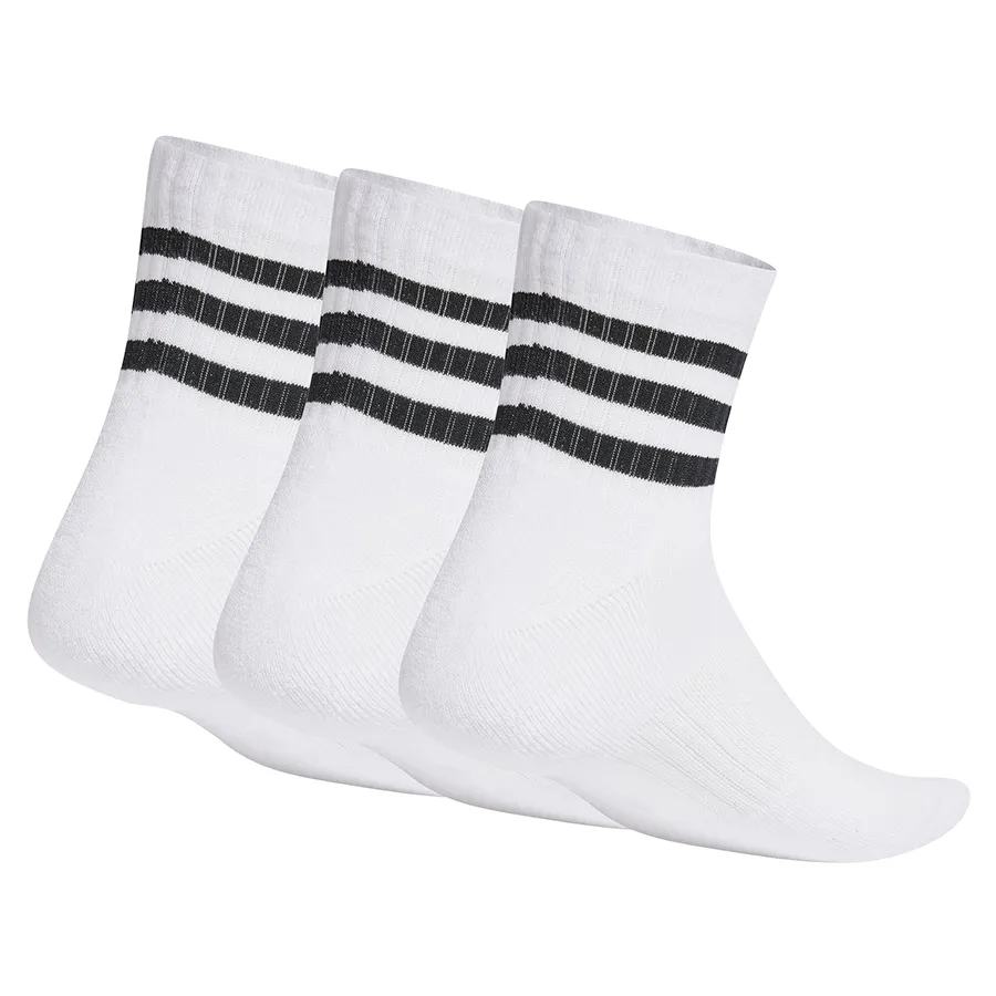 Imagen 1 de 3 de Medias adidas 3-Stripes Cushioned Sportswear-BLANCO/NEGRO