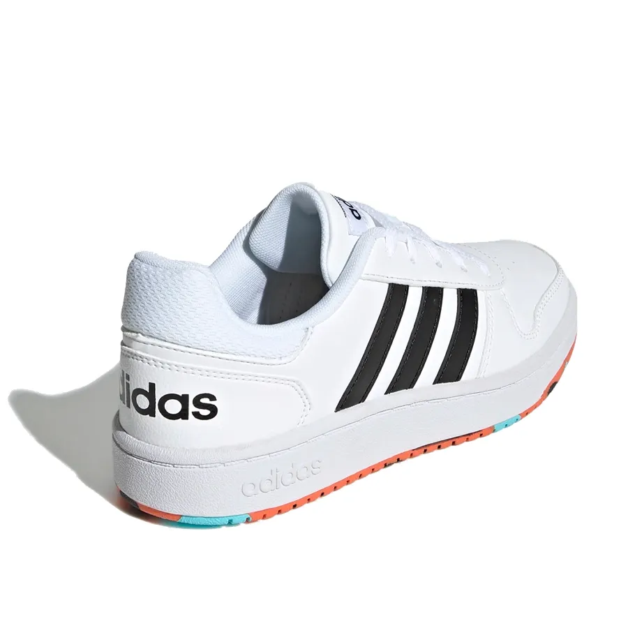 Imagen 1 de 5 de Zapatillas adidas HOOPS 2.0-BLANCO/NEGRO/NARANJA