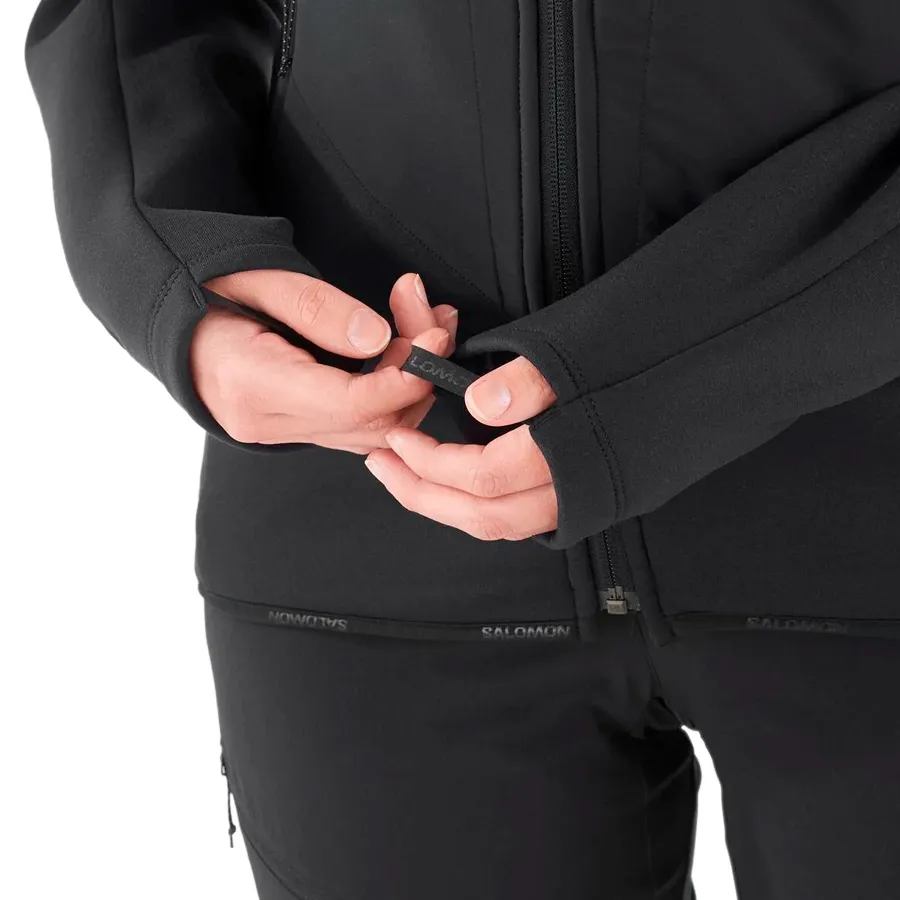 Imagen 4 de 6 de Campera Salomon Outline Warm Hybrid-NEGRO