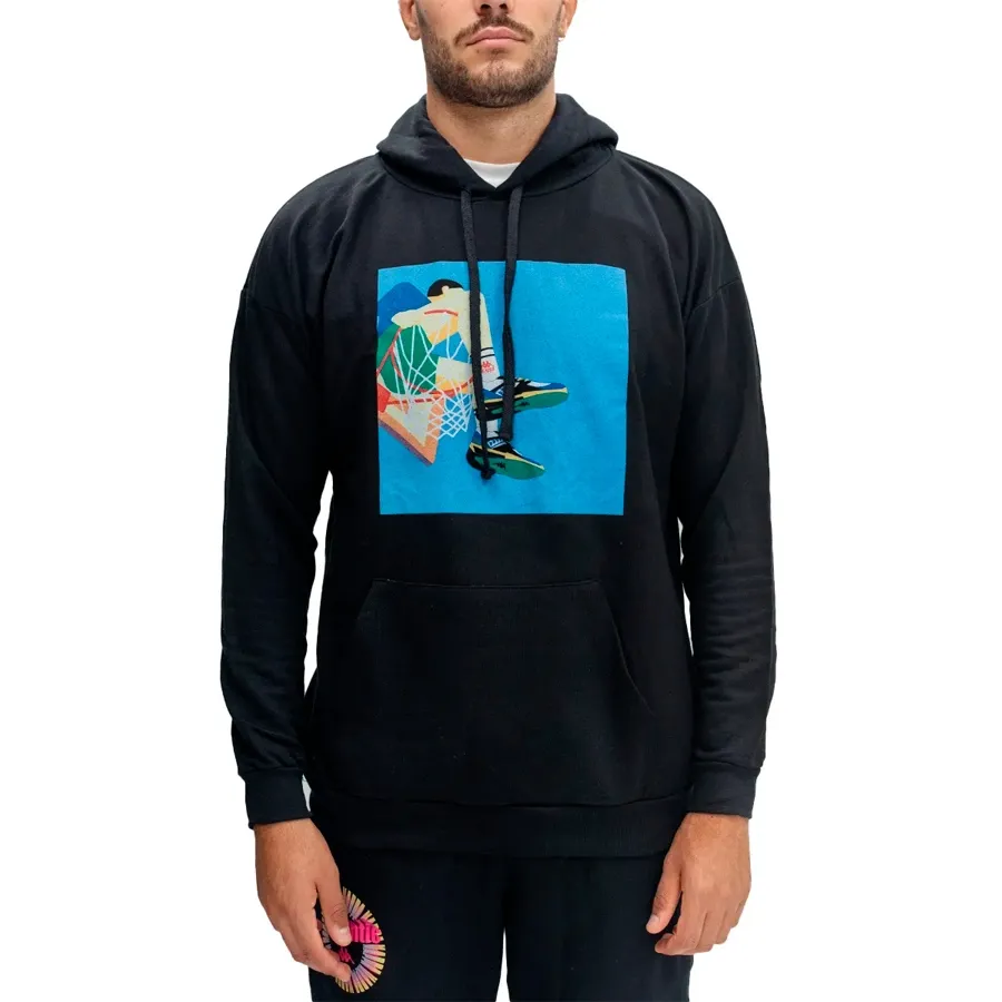 Imagen 0 de 3 de Buzo Kappa Authentic Graphik-NEGRO/CELESTE
