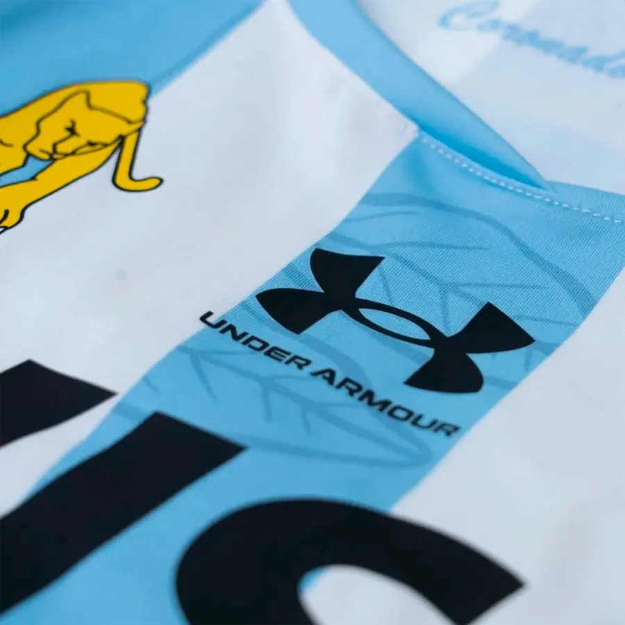 Imagen 2 de 5 de Camiseta Under Armour Las Leonas-CELESTE/BLANCO