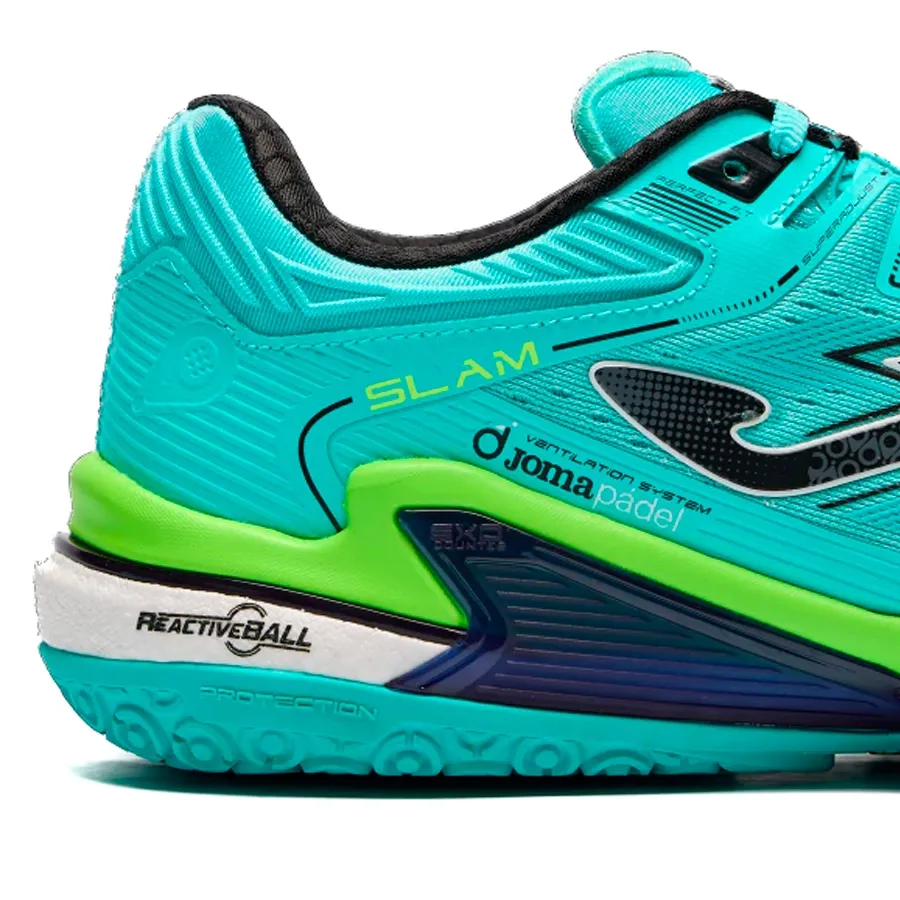 Imagen 6 de 8 de Zapatillas Joma Padel Slam-MENTA/NEGRO/VERDE