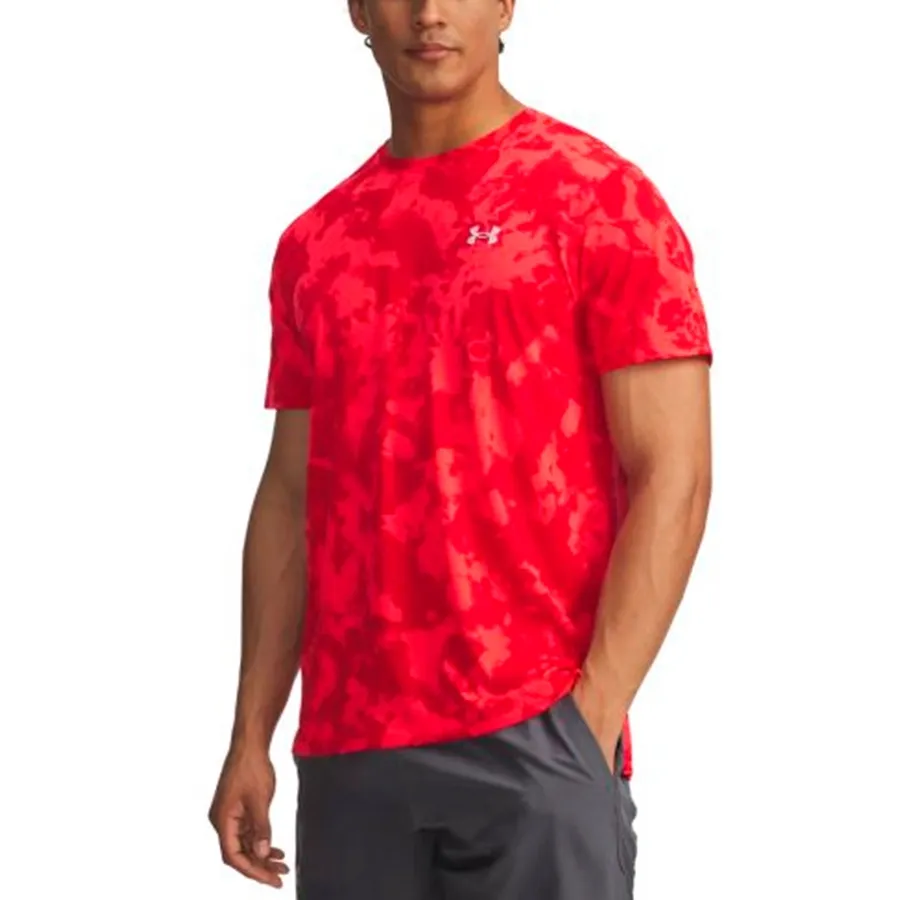 Imagen 0 de 3 de Remera Under Armour Launch Printed-ROJO