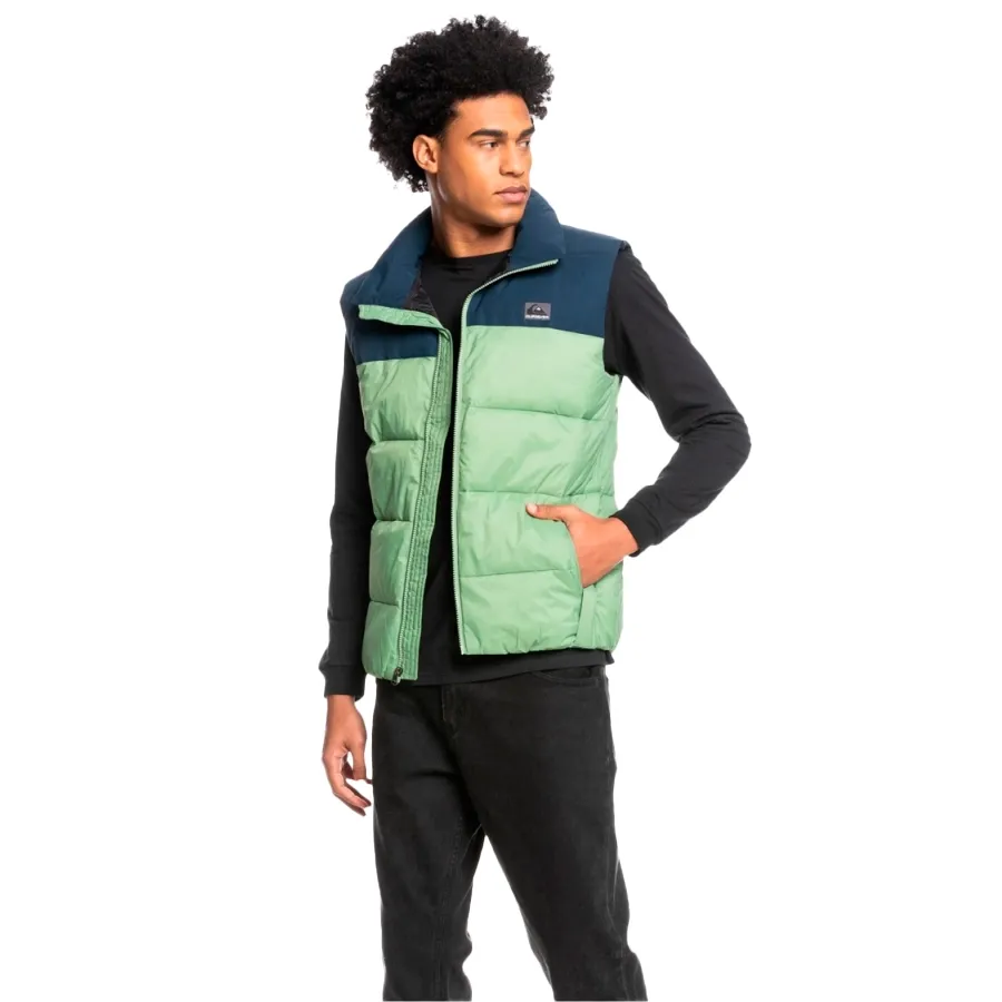 Imagen 4 de 8 de Chaleco Quiksilver Wolf Shoulders-VERDE/MARINO