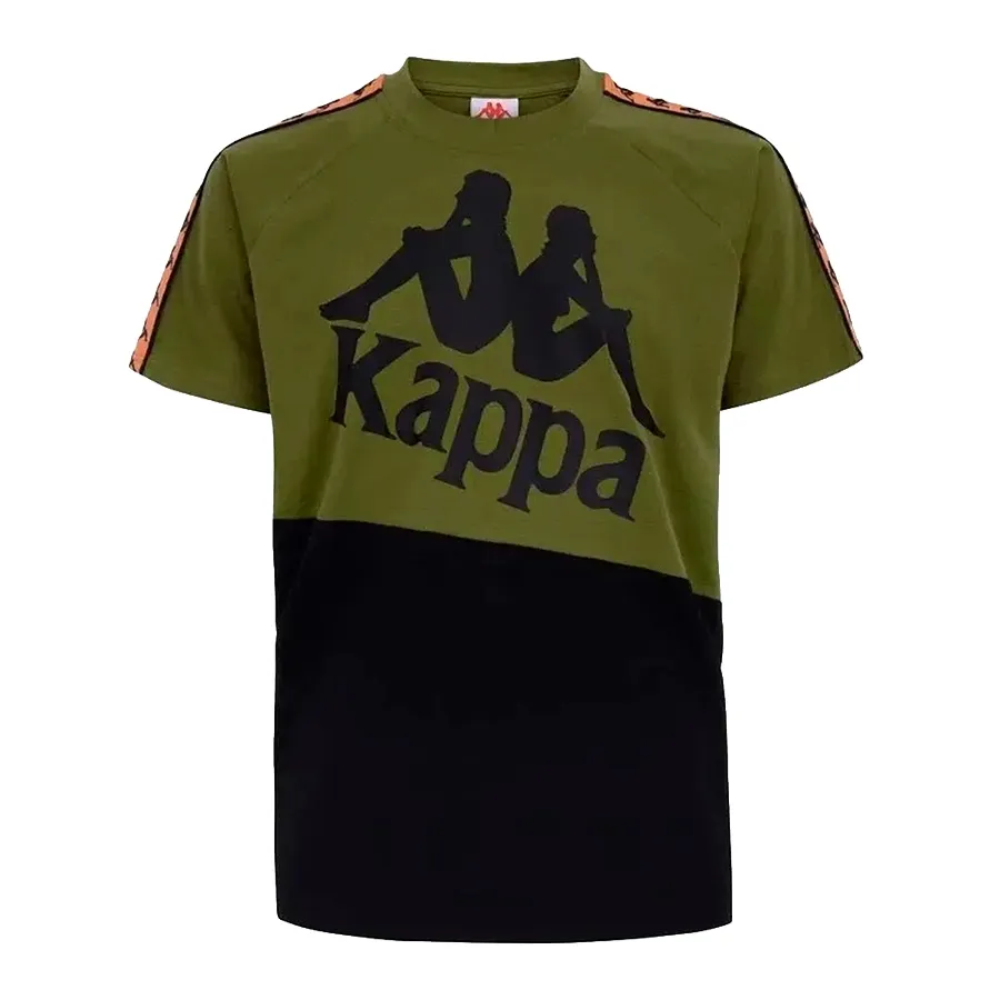 Imagen 2 de 3 de Remera Kappa 222 Banda Baldwin-VERDE/NEGRO/NARANJA