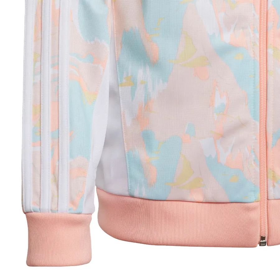 Imagen 2 de 5 de Campera adidas originals Marmóreo-SALMON/BLANCO/MULTICOLOR