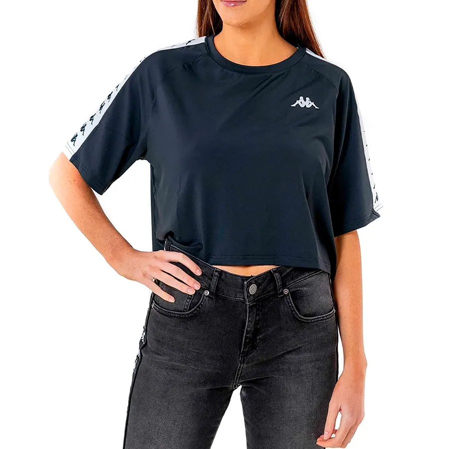 Imagen 0 de 5 de Remera Kappa 222 Banda Atum-NEGRO/BLANCO