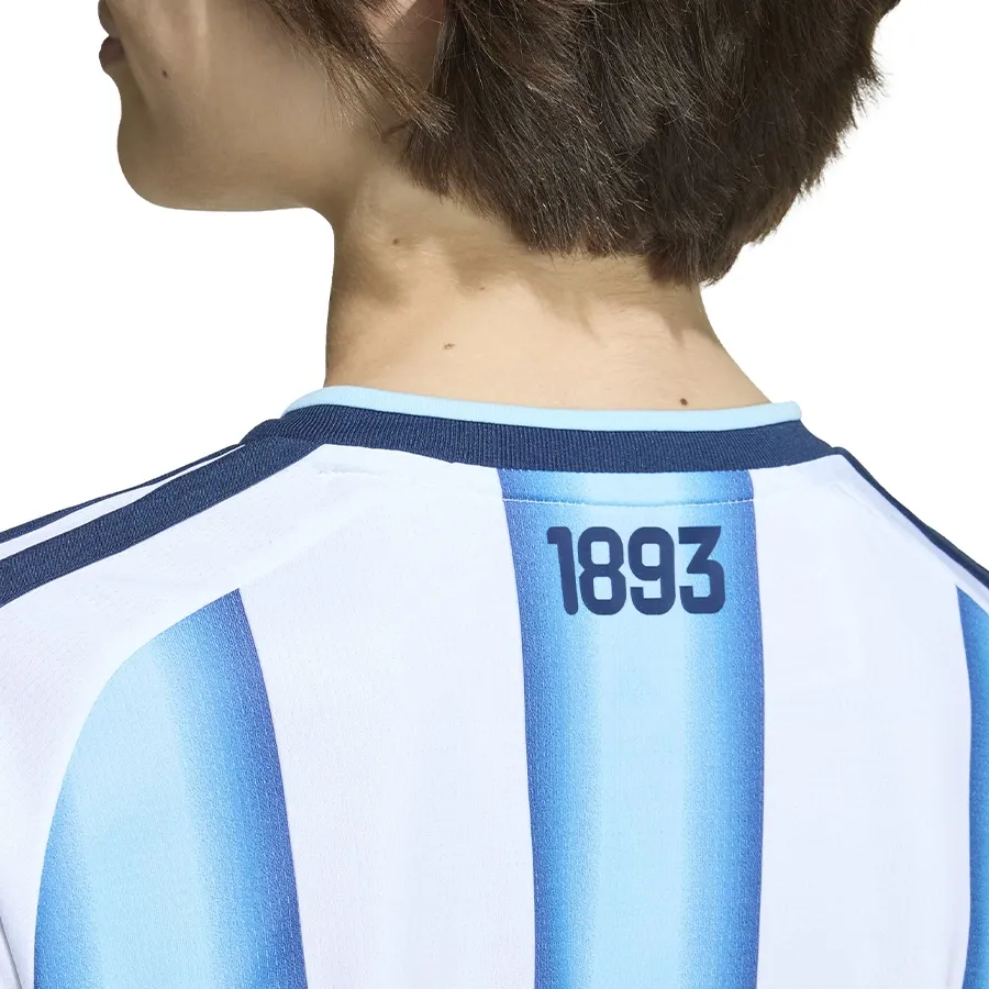 Imagen 4 de 5 de Remera adidas camiseta titular selección argentina 26-BLANCO/AZUL/CELESTE
