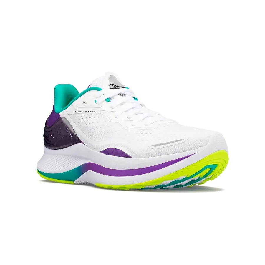 Imagen 2 de 5 de Zapatillas Saucony Endorphin Shift 2-BLANCO/VERDE/VIOLETA