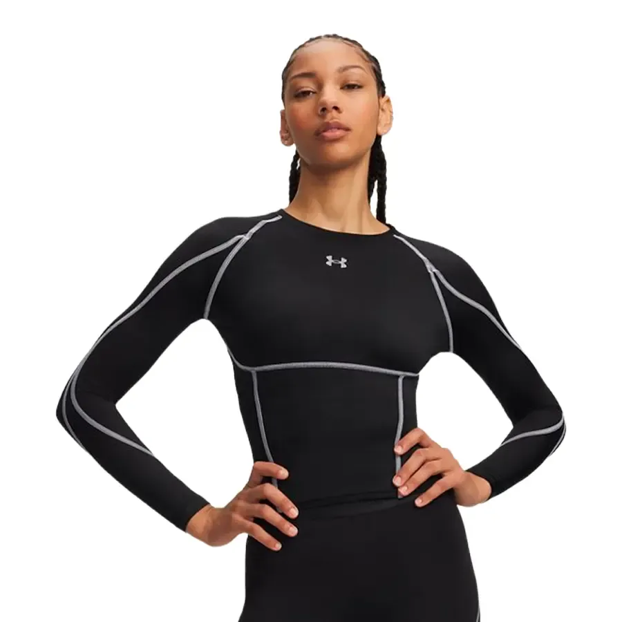 Imagen 0 de 3 de Remera Under Armour Heatgear Elite Ls-NEGRO