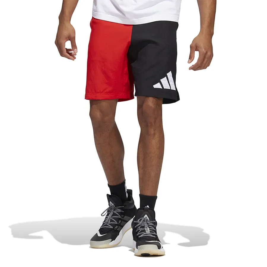 Imagen 0 de 4 de Shorts adidas Basquet-NEGRO/ROJO