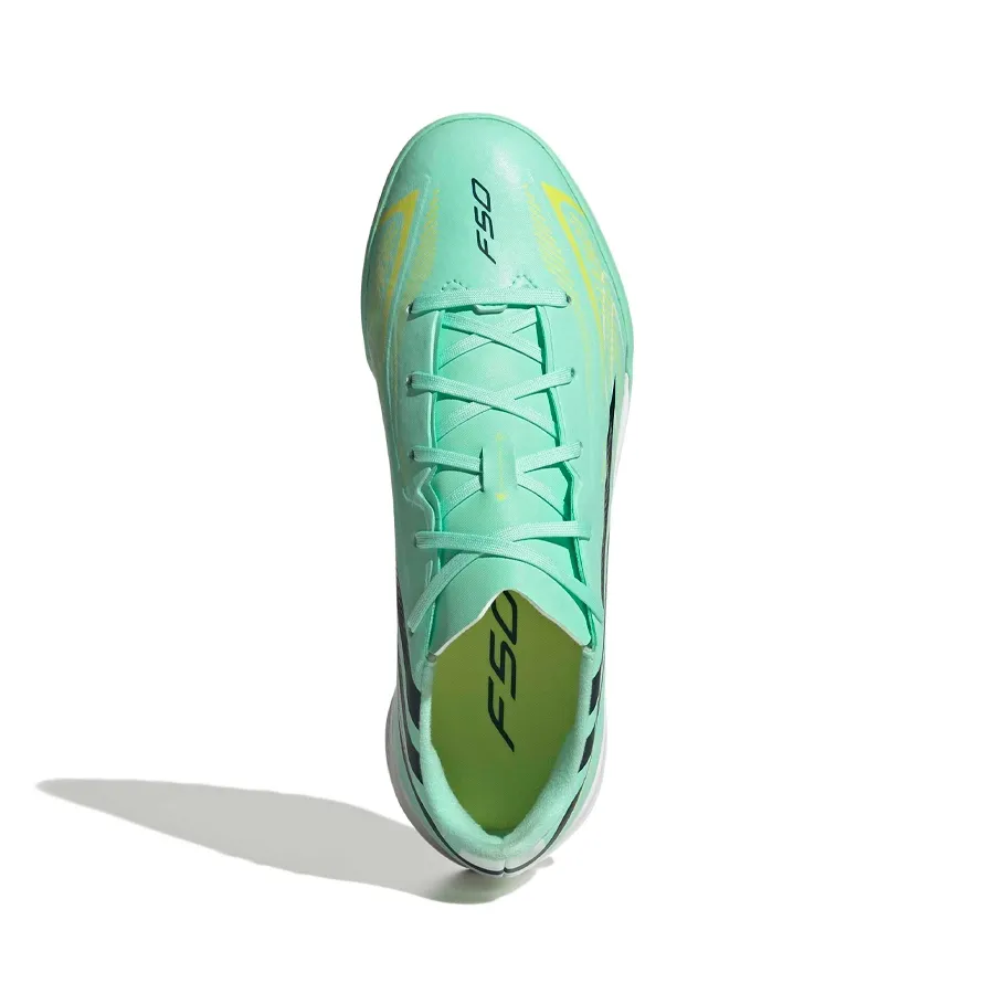Imagen 2 de 7 de Botines Multitapón adidas F50 Hyperfast League Tf-TURQUESA/BLANCO/NEGRO