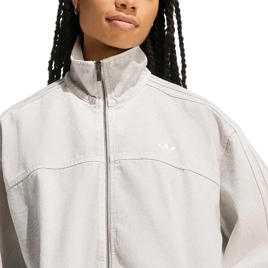 Imagen 3 de 5 de Campera adidas originals Firebird Adilenium Denim-GRIS
