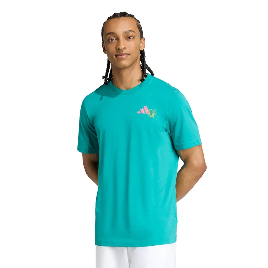 Imagen 0 de 4 de Remera adidas Graphic Padel-TURQUESA