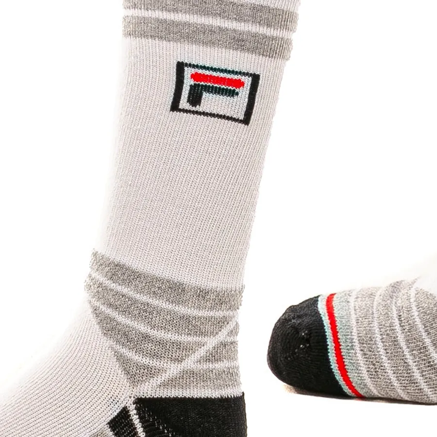 Imagen 1 de 2 de Medias Fila Pack x3 Jogo box-BLANCO/NEGRO/GRIS/ROJO