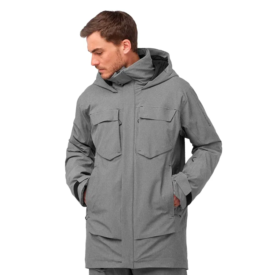 Imagen 7 de 8 de Campera Salomon Stance Cargo-GRIS