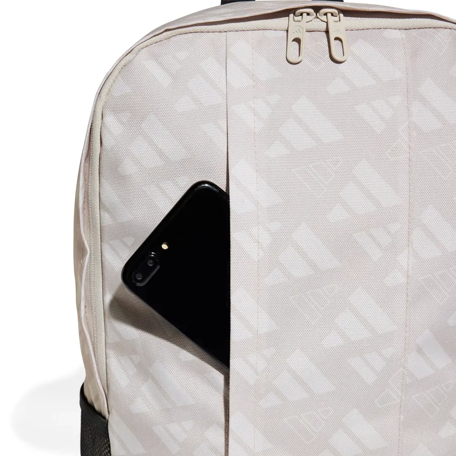 Imagen 3 de 5 de Mochila adidas Linear Bp Mono-BEIGE/NEGRO