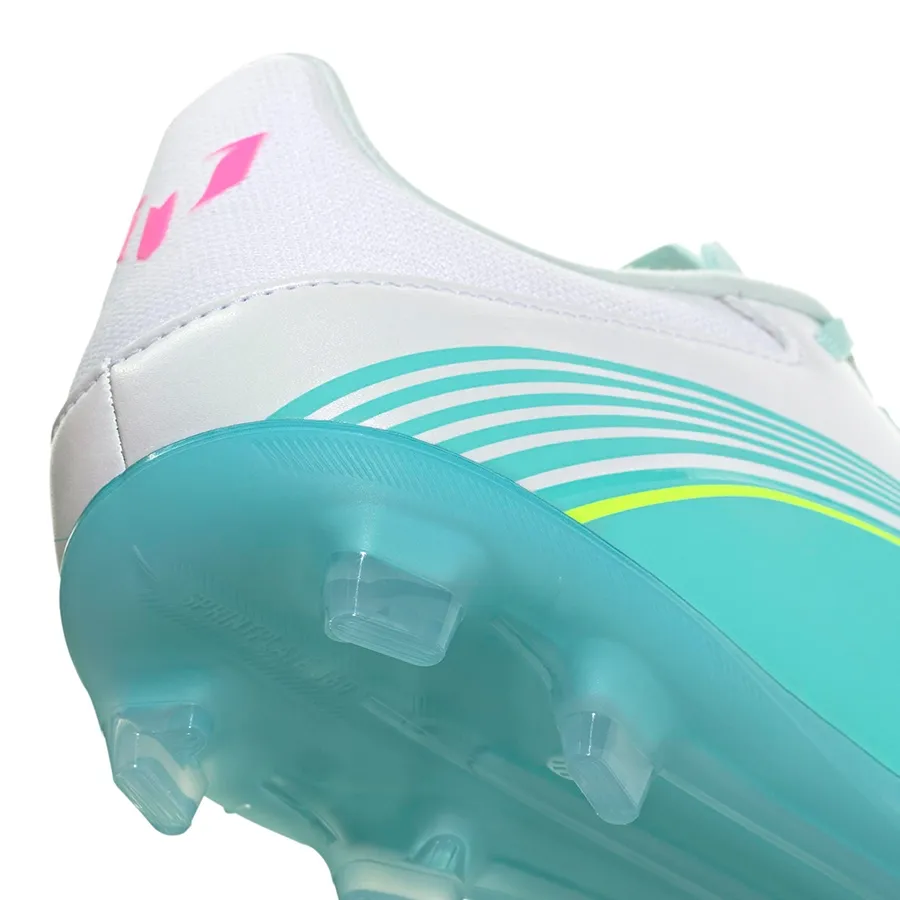 Imagen 6 de 7 de Botines adidas F50 Messi League Fg-BLANCO/TURQUESA/FUCSIA