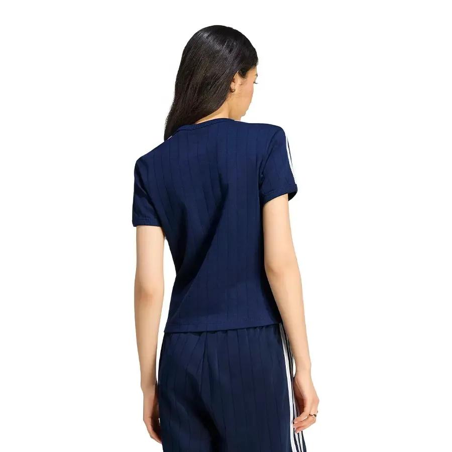 Imagen 1 de 5 de Remera adidas originals Pinstripe-MARINO/BLANCO