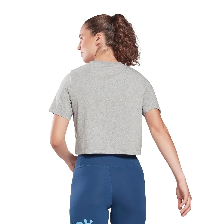 Imagen 2 de 6 de Remera Reebok Ri Bl Croop-GRIS/BLANCO