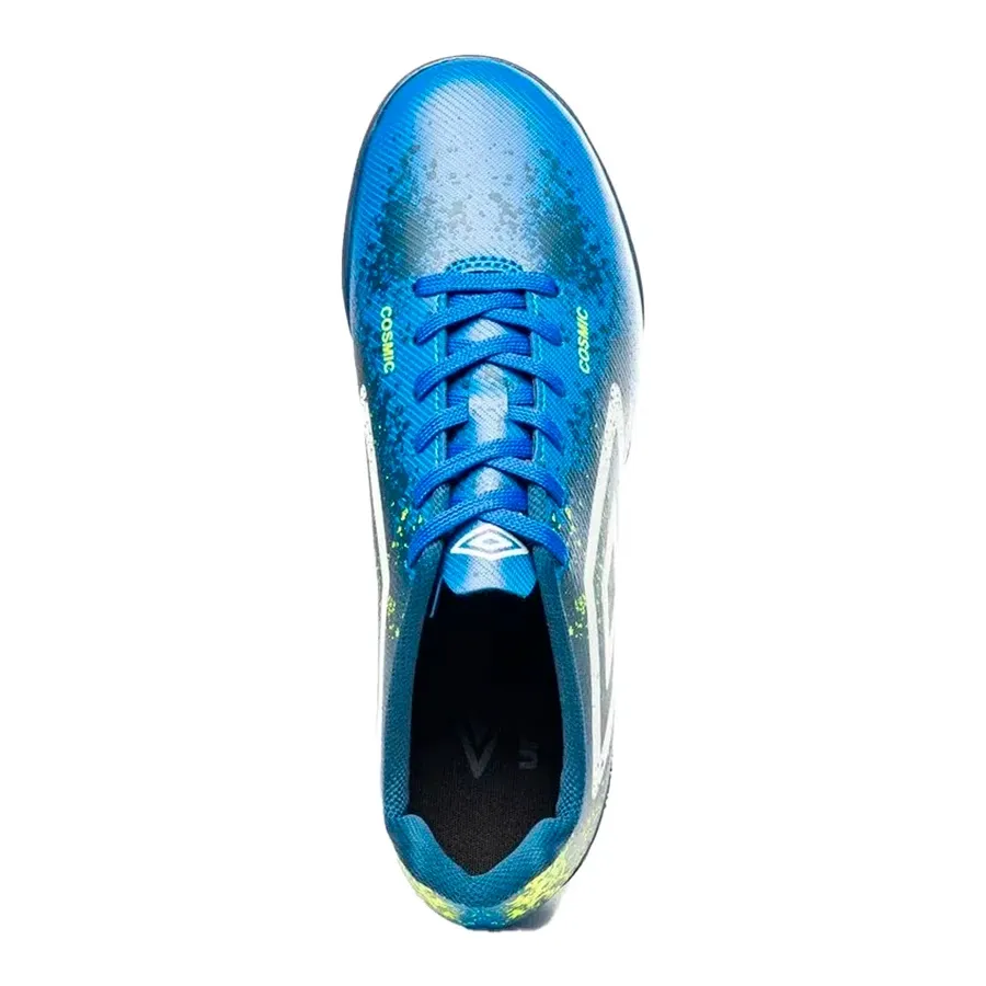 Imagen 3 de 5 de Botines Umbro Cosmic-AZUL/NEGRO/BLANCO