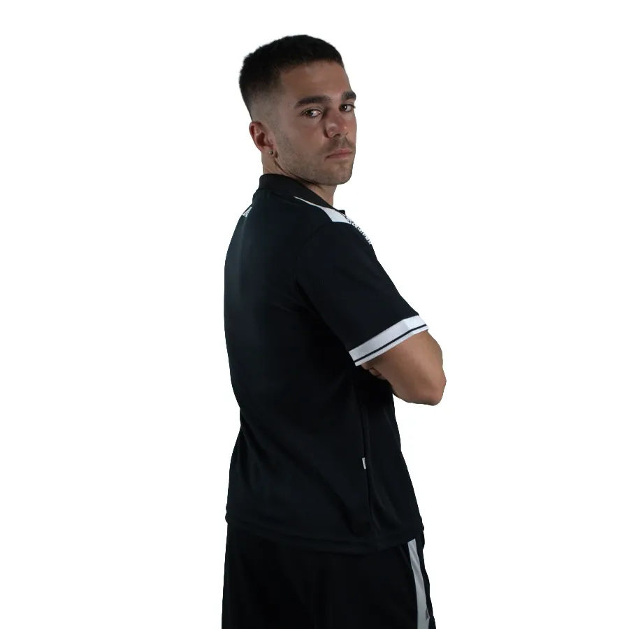 Imagen 2 de 5 de Remera Mitre Polo Atlas Gimnasia Y Esgrima 25-NEGRO/BLANCO