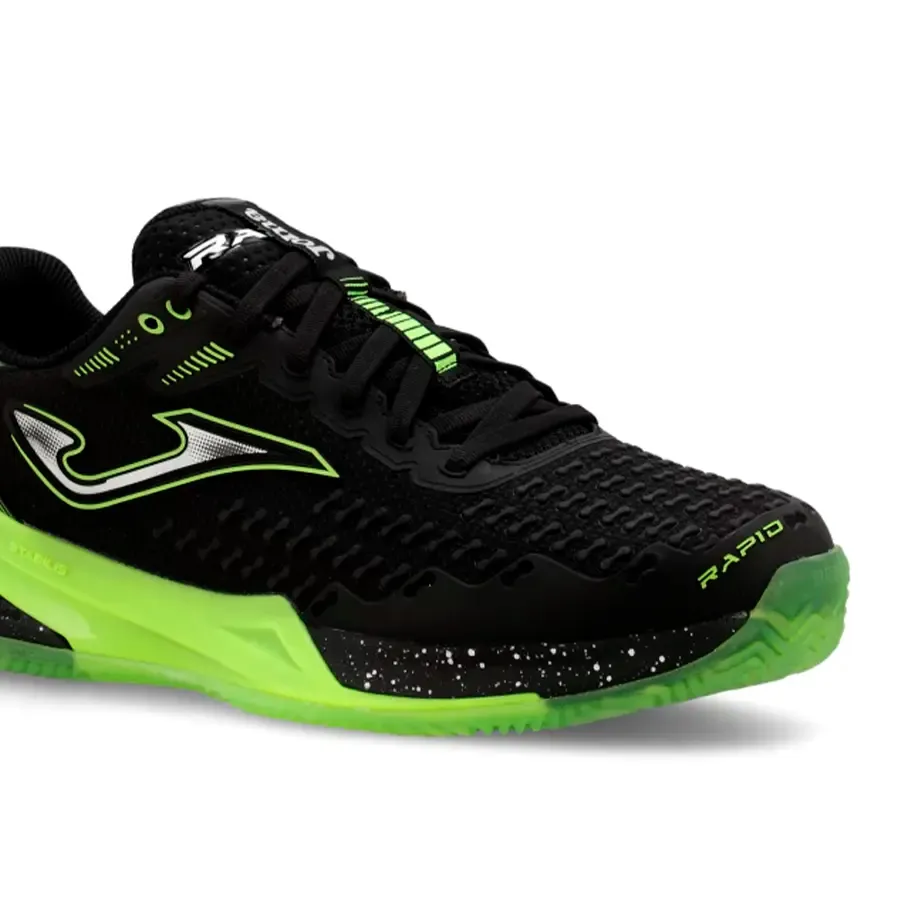 Imagen 4 de 6 de Zapatillas Joma Tenis Rapid-NEGRO/VERDE FLUOR
