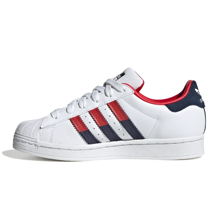 Imagen 3 de 7 de Zapatillas adidas originals Superstar J-BLANCO/MARINO/ROJO
