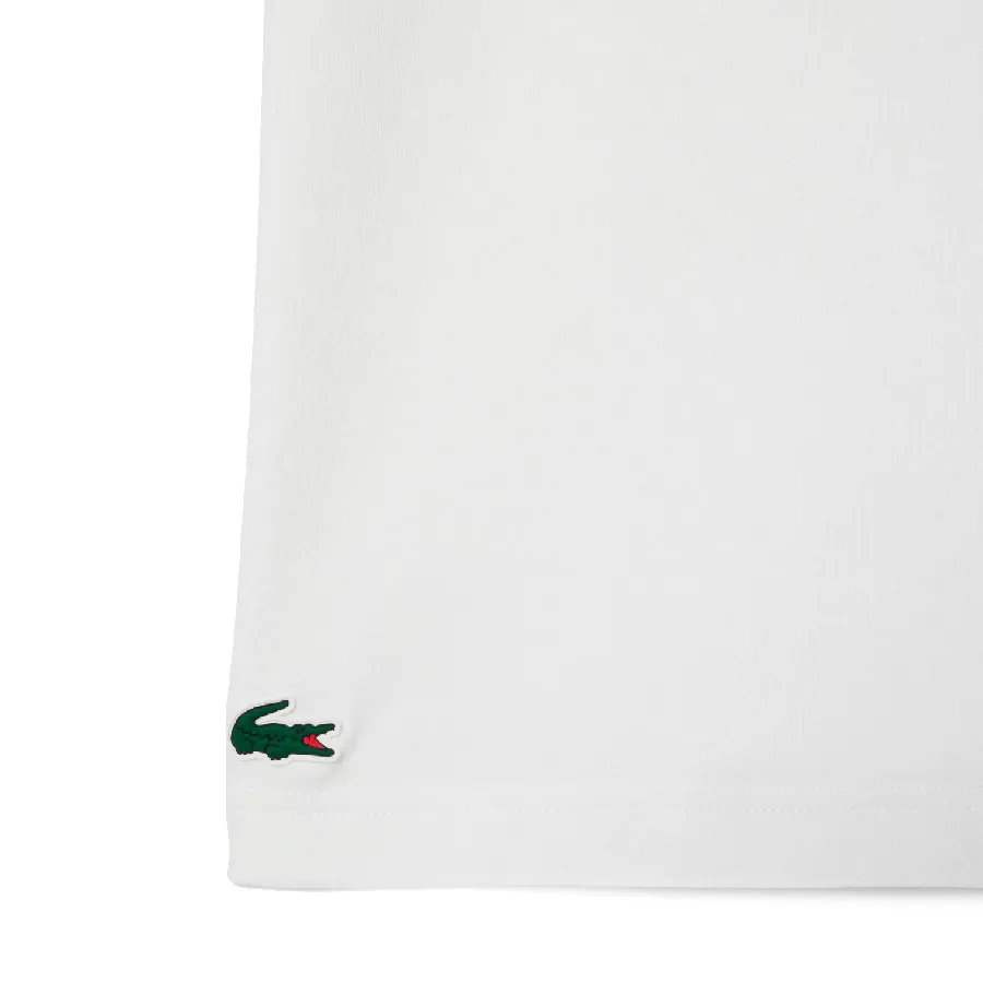 Imagen 5 de 6 de Remera Lacoste -BLANCO/VERDE