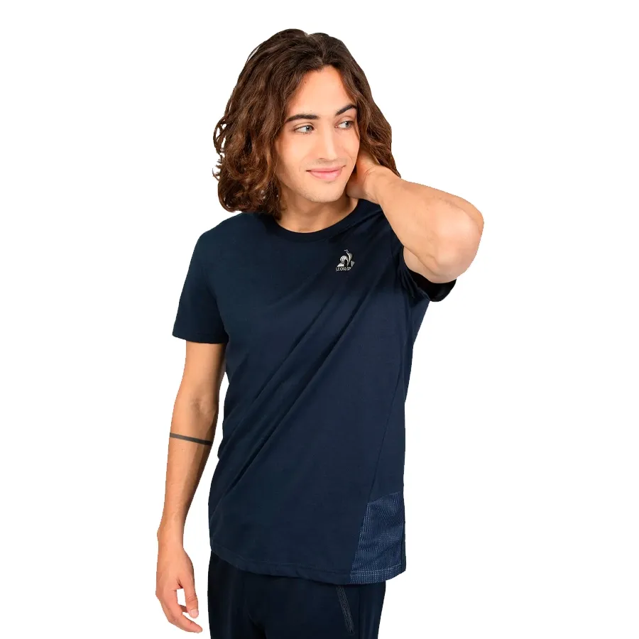 Imagen 1 de 4 de Remera Le Coq Sportif Tech Tee SS N1-AZUL MARINO