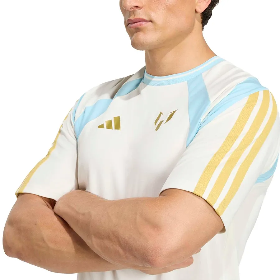 Imagen 4 de 7 de Camiseta adidas Messi House Of Tiro-BLANCO/CELESTE/DORADO