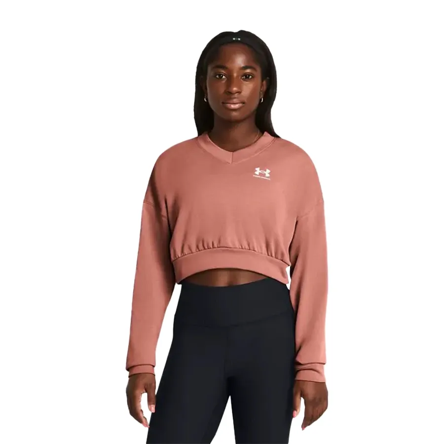 Imagen 0 de 3 de Buzo Under Armour Rival Terry Crop-SALMON