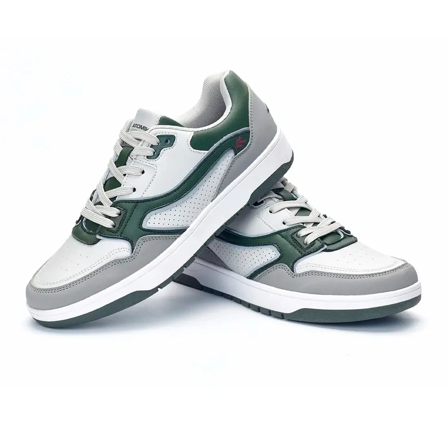 Imagen 2 de 5 de Zapatillas Atomik Fackie-VERDE MILITAR/GRIS