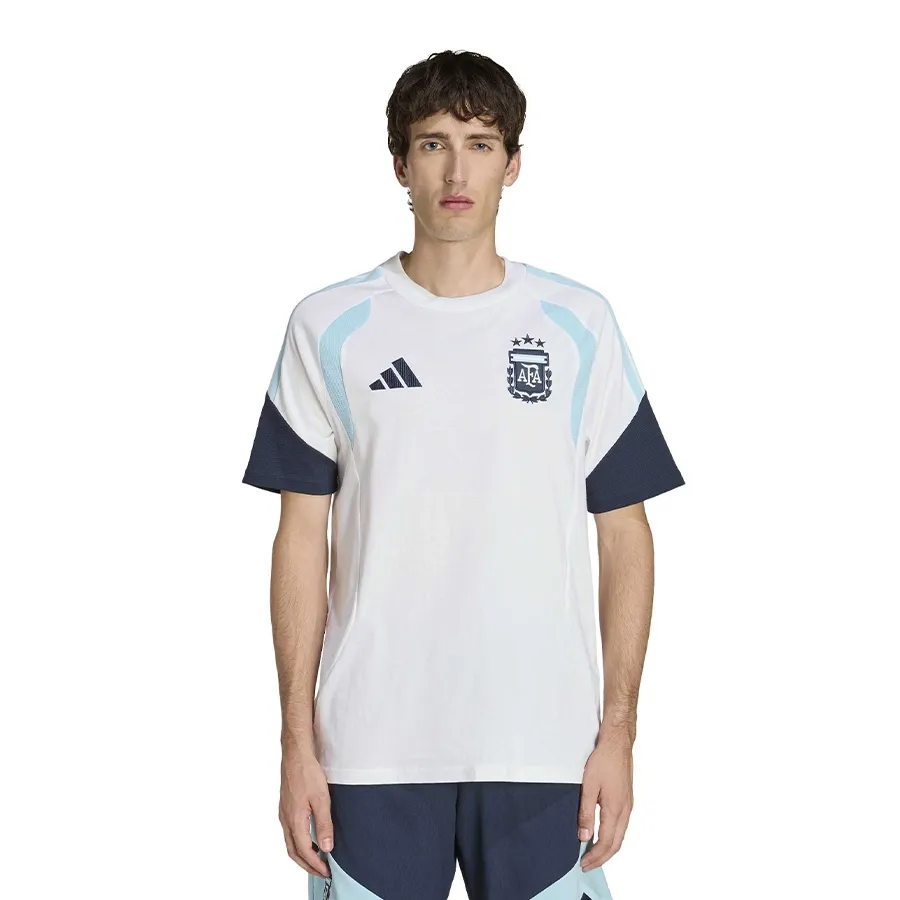 Imagen 0 de 4 de Remera adidas de entrenamiento tiro selección argentina 26-BLANCO/AZUL
