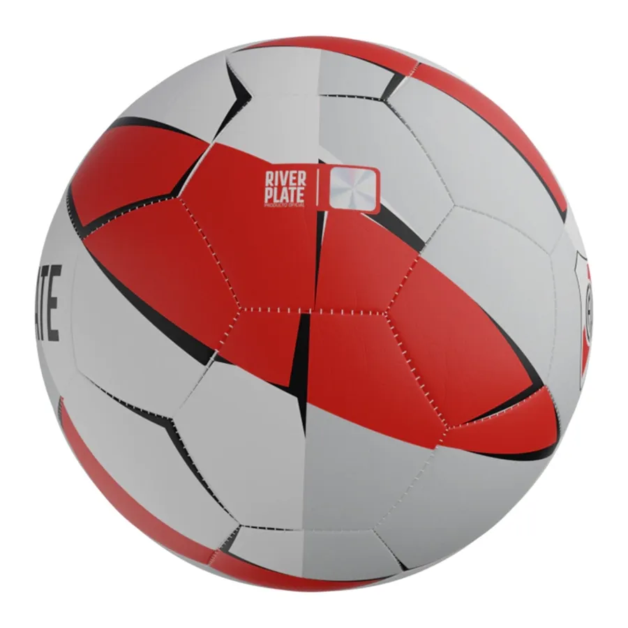 Imagen 3 de 4 de Pelota DRB de Futbol Mundial 2.0 River-BLANCO/ROJO/NEGRO