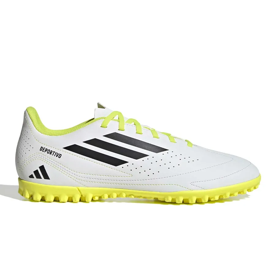 Imagen 0 de 7 de Botines adidas Deportivo III Tf-BLANCO/NEGRO/AMARILLO FLUOR